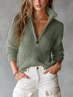 Monica | Half-Zip Knit Sweater