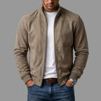 Noah | Men's Suede Bomber Jacket