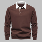 Andrew | Men's Polo Collar Cotton Sweater