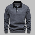 Andrew | Men's Polo Collar Cotton Sweater