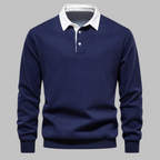 Andrew | Men's Polo Collar Cotton Sweater