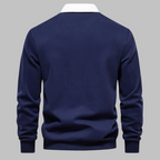 Andrew | Men's Polo Collar Cotton Sweater