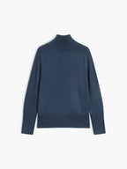 Ribbed Mock Neck Knit Sweater