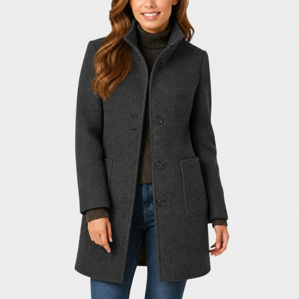 Clara | Elegant Button-Front Coat