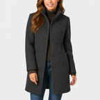 Clara | Elegant Button-Front Coat
