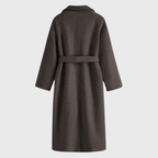 Women's Timeless Belted Overcoat — Long Wool-Blend Coat with Tie-Waist Belt