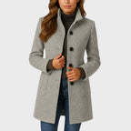 Clara | Elegant Button-Front Coat
