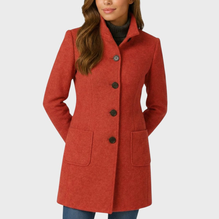 Clara | Elegant Button-Front Coat