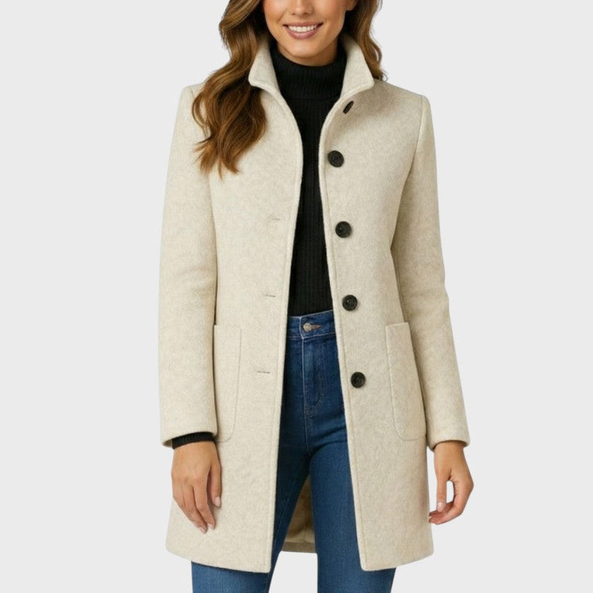 Clara | Elegant Button-Front Coat
