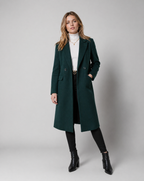 Short Classic Single-Breasted Trench Coat for Women