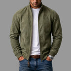 Noah | Men's Suede Bomber Jacket