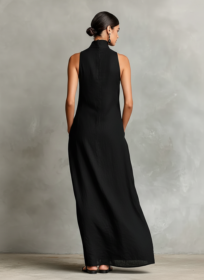Chrissy | High Neck Maxi Dress