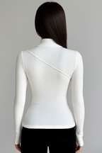 Mock Neck Long Sleeve Top