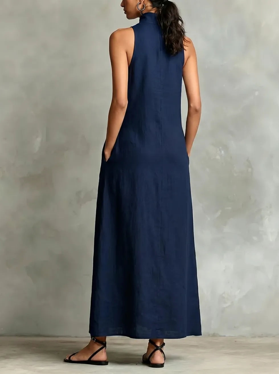 Chrissy | High Neck Maxi Dress