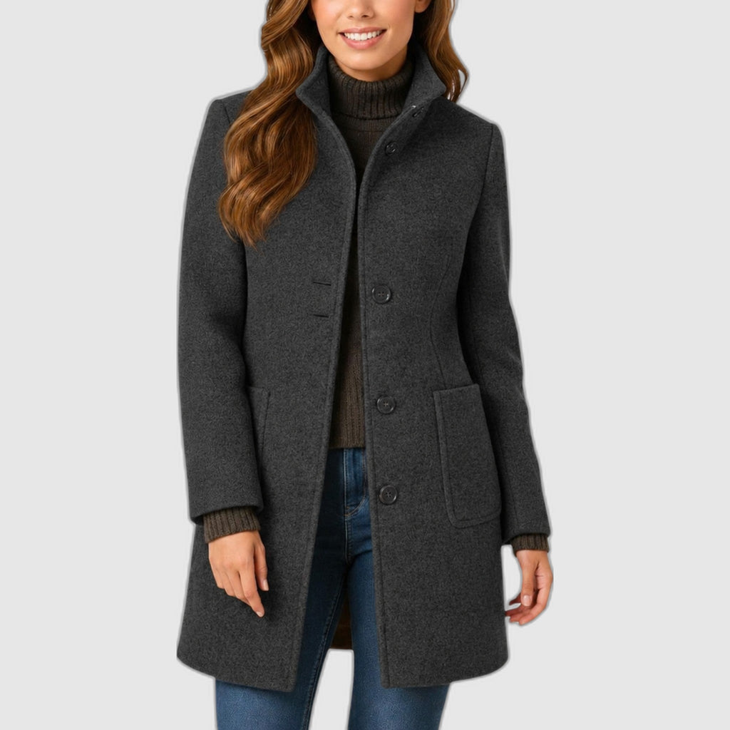 Clara | Elegant Button-Front Coat