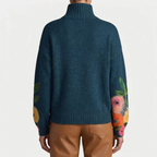 Coralie™ - Floral Garden Turtleneck