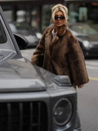 Women's Long Faux Fur Winter Coat