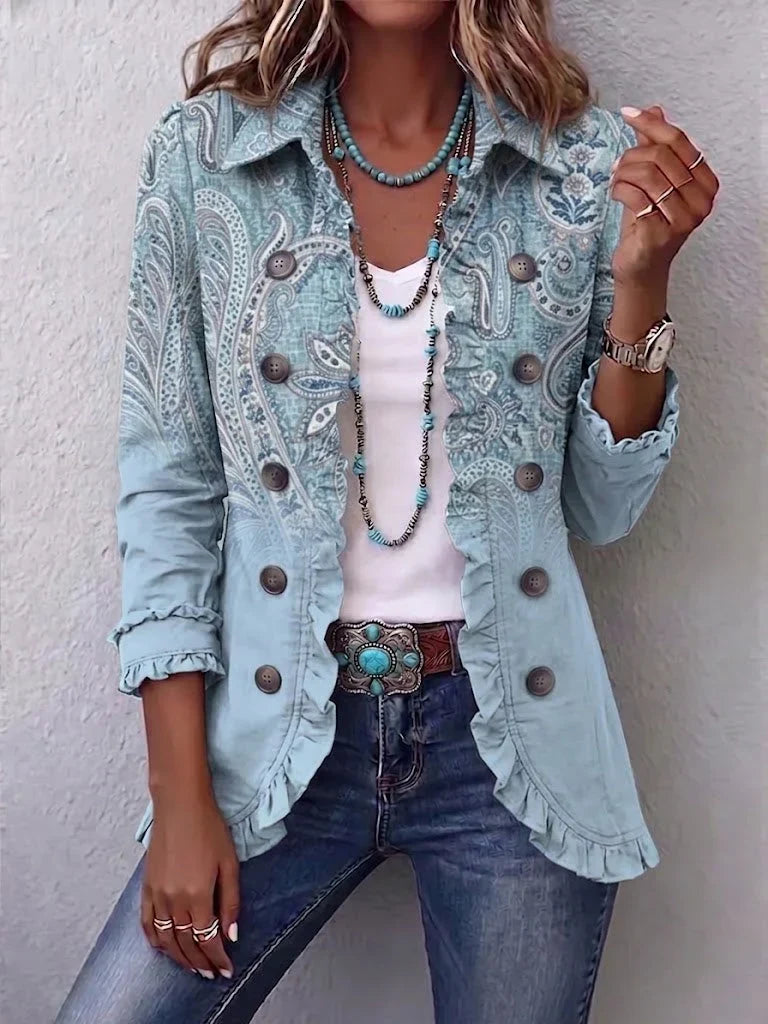Lois | Boho Ruffled Jacket