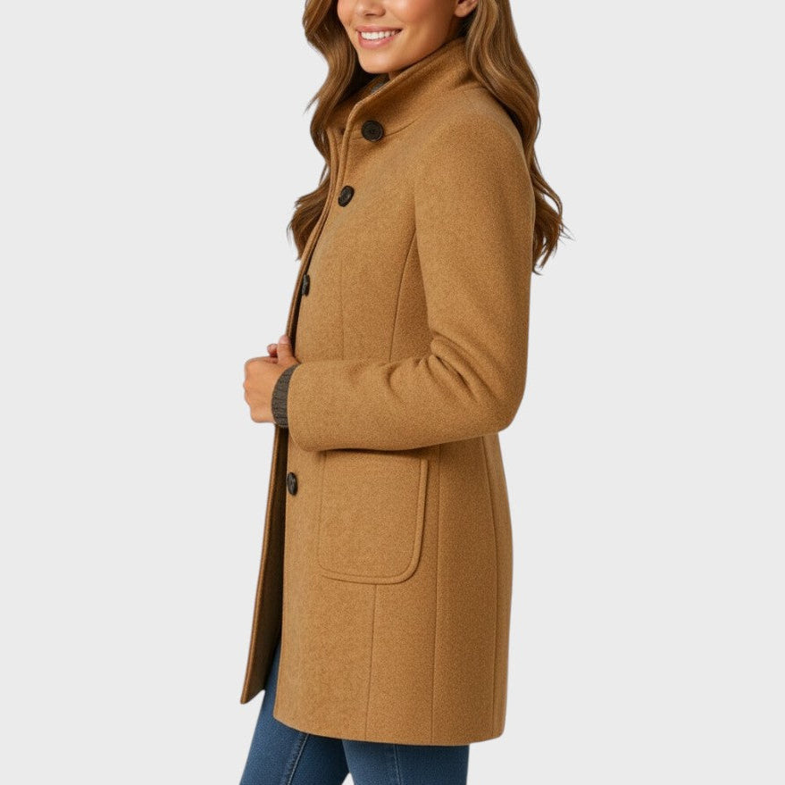 Clara | Elegant Button-Front Coat