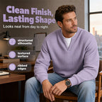 Theo | Men's Mock-Layer Waffle Knit Top