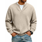 Theo | Men's Mock-Layer Waffle Knit Top