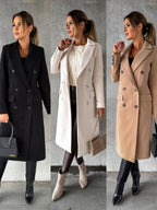 Emeline | Double-Breasted Longline Overcoat